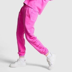 XS Victoria Secret PINK Fleece Classic Sweatpant Jogger EXTRA-SMALL Pink Berry